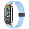 Extra Grande Adequado para Xiaomi Mi Band 10 Pulseira 9/8 Geração Universal Nfc12Mm Silicone Cor Pura Magnética Dobrável
