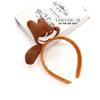 Peluche de dibujos animados zorro rojo neto diadema máscara de maquillaje facial accesorios especiales para presionar el cabello diadema antideslizante