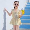 Traje de baño para niños, nuevo y dulce traje de baño de aguas termales, traje de baño para niños con falda dividida, traje de baño para nadar