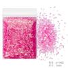 Unhas glitter glitter ultra-fino glitter glitter pó lantejoulas 1mm rosa cor set Nail Polish cola joias cross-border