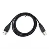 Cabo de Impressão USB 2.0 Conexão Macho a Macho B Cabo de Conexão para Impressora Todo em Cobre Preto com Anel Magnético Cabo de Dados de Alta Velocidade