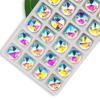Botones de Vidrio Personalizados Varios Planos Cosidos a Mano Forma de Gota de Agua Marquise Cuadrado Redondo Diamante de Mineral Cosido a Mano Oro Doble Agujero