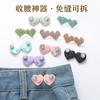 Artefacto de cintura con diamantes de imitación, botones sin costuras y sin clavos, hebilla extraíble, botones para jeans, hebilla de cintura ajustable
