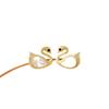 Aretes de tuerca de cisne de jade blanco natural plata esterlina S925 chapado en oro con incrustaciones de ágata de jade lindos aretes dobles voladores Biyi aretes de tuerca para mujer