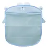 Bolsa de Rede para Armazenamento de Brinquedos de Banho Infantil, Drenável à Prova d'Água, Desenho Animado de Pato Fofo, Bolsa de Pendurar para Banheiro de Bebê com Ventosa