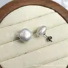 Aretes Cuadrados de Titanio F136 con Perla de Sirena y Cierre de Mariposa Integrado Joyería para Piercings de Aleación de Titanio G23 Aretes al por Mayor