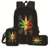 Estojo Lápis Mochila Desenho Direto da Fábrica Grande Capacidade Mochila Casual para Alunos do Ensino Fundamental e Médio Conjunto de Três Peças em Estoque
