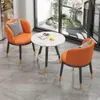 Mesa Pequeña y Sillas Doble Capa para Ocio en Balcón, Mesa de Centro y Sillas Sencillas Modernas de Moda, Juego de Tres Piezas de Una Mesa y Dos Sillas para Hotel