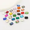 Al por mayor En stock Fondo Puntiagudo Rectangular Octagonal Pedrería Cristal de Vidrio Mahjong Accesorios para Joyería DIY Funda de Teléfono Pedrería