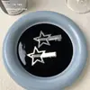 Estilo Hot Girl Y2K Pinza de Metal con Forma de Pato y Estrella para el Cabello Pinza de Estrella de Cinco Puntas de Celebridad de Internet para Mujer Pinza de un Carácter para Flequillo Lateral
