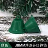 Metal Pintado Campana de Cuerno Abierto Colgante para Árbol de Navidad Accesorios DIY Carrillón de Viento Manual Reloj Decoración de Campana de Navidad