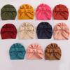 Sombreros Infantiles Estilo Europeo y Americano de Amazon 2021 Otoño e Invierno Sombrero Indio para Bebé Turbante con Lazo para Bebé Niña