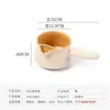 Olla de Cerámica Blanca para Té en Estufa de Cerramiento Tetera de Leche para Té Olla para Hervir Agua Olla Lateral para Hervir Agua