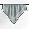 Pañuelo pequeño cuadrado de algodón y lino color marrón estilo Maillard para mujer, estilo nuevo, elegante y versátil, pañuelo decorativo para la cabeza, diadema, pañuelo de cuello, accesorio para la cintura