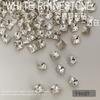 Celebridade da Internet Super Brilhantes Strass para Nail Art Fundo Apontado Branco Strass Irregulares Coração Doce de Rocha Acessórios para Chapelaria Octogonais Acessórios para Nail Art
