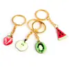 Colgante de Kiwi Llavero de Fruta Fresa Fruta Fresca Verano Popular Lote Mixto Colgante Llavero de Manzana