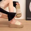 Sandalias de verano atmosféricas estilo británico para mujer, se pueden usar en exteriores, nueva versión coreana, combinan bien con faldas, cómodas para los pies, chanclas de playa