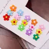 Kit de Material para Capa de Celular Creme de Cola Macia PVC Acessórios para Grampo de Cabelo Feito à Mão DIY Flor Colorida de Três Pétalas