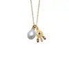 Colgante de Perla de Agua Dulce Natural, Perla en Forma de Arroz con Circonita Microincrustada, Nueva Joyería de Perlas Exquisita y Compacta Estilo Chino para Mujeres