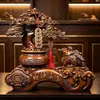 Árbol de la Riqueza Sapo Dorado Adorno Artesanal Tesoro del Hogar Chino Cuenco de Riqueza Tienda Nueva Recepción de Empresa Regalo de Apertura