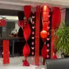 Arranjo de atmosfera do quarto de casamento decoração de parede de casamento cortinas flores de puxar lado do noivo lado da noiva quarto sala de estar suprimentos completos