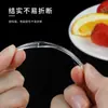 Garfo de Fruta Descartável Embalado Individualmente Palito de Fruta Plástico Ktv Bar Comercial Garfo de Sobremesa Bolo Garfo de Bambu