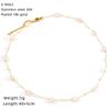 Collar de Acero Inoxidable Transfronterizo con Cuentas de Cristal y Cristal Dulce Turquesa Piedra Natural Personalizado Cadena Clavicular de Alta Gama