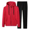 Conjunto Deportivo de Algodón Puro para Hombre con Logo Personalizado Traje de Moda Chaqueta de Primavera y Otoño Camiseta Transpirable de Manga Larga para Correr Casual para Hombre