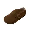 Pantuflas para mujer modelo otoño e invierno 2026, totalmente cerradas, con aumento interno de altura, pantuflas perezosas sin cordones