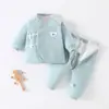 Ropa para recién nacidos, Chaquetas pequeñas acolchadas de algodón, Ropa acolchada de algodón para primavera y otoño, Ropa acolchada de algodón para bebés recién nacidos, Trajes térmicos divididos de algodón puro engrosado, Ropa de invierno