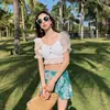 Linda Falda Dividida Fragante Estilo Coreano Traje de Baño para Mujer Traje de Baño de Pareja Pantalones de Playa para Hombre Venta al por Mayor