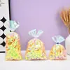 Saco de Doces Filme Arco-Íris Transfronteiriço Embalagem de Presente para o Dia das Crianças Saco Plano Colorido Degradê Embalagem de Alimentos Biscoitos