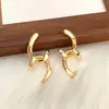 Pendientes de Aro Doble C Estilo Coreano Nuevo Transfronterizos Super Hada Elegantes para Mujer Metal Estilo Fresco Pendientes Sencillos Elegantes Pendientes