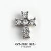 Nueva Joyería para Uñas Estilo Gótico Estilo Oscuro Cruz Aleación Diamante Estilo Punk Diamante para Uñas Decoración Fábrica Outlet