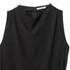 Colete Feminino Elegante Sem Mangas Estilo Europeu e Americano Transfronteiriço Moda Nova 2026 com Cinto 1322617