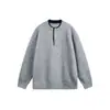 Ropa Vintage Yidao Otoño 2026 Nuevo Retro Americano Bloque de Color Cuello Henley Falso Dos Piezas Estilo Perezoso Suéter Tejido