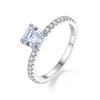 Anillo para Mujer PAG & MAG de Plata de Ley S925 Europa y Estados Unidos Moda Transfronteriza Nicho Simple Nuevo Anillo de Diamante Mossann