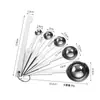 Juego de Cucharas Medidoras de Acero Inoxidable para Repostería, Condimentos, Cocina, Granos de Café con Báscula, Cuchara Medidora, Cuchara Medidora
