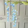 Arranjo de Flores Artificiais Azuis de Luxo para Casamento Arranjo Floral DIY Arranjo de Flores para Janela de Shopping Center ao Ar Livre Paisagismo com Flores Artificiais