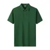 Camisa Polo de Manga Corta para Hombre de Alta Sensibilidad Negocios Cuello de Solapa Transpirable Ropa de Trabajo Camiseta Bordada Ropa de Trabajo en Grupo Impresión Personalizada
