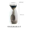 Conjunto de vinho simples estilo japonês, conjunto de vinho de cerâmica estilo vintage com taças de vinho e frasco, copos de licor criativos e acessórios de mesa