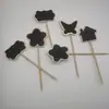 Mini Prendedor de Madeira Fofo Pequena Lousa de Madeira Quadro de Mensagens Simples Notas de Desenho Artesanato Decorativo Enfeites de Flores