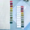 Traje de notas adhesivas transparentes Papel de nota PET estilo ins lindo para cuenta manual Cuaderno al por mayor Pegatina índice color Morandi