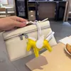 H casa costurado à mão alta qualidade pele de ovelha Anjo Pégaso bolsa pingente fofo feminino bolsa de mão ornamentos chaveiro de carro