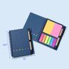 Notas Adesivas Criativas Rasgáveis, Caderno Espiral Seis Furos, Abas Marcadoras Coloridas, Notas Adesivas Reutilizáveis, Bloco de Notas Multifuncional, Logo Personalizável
