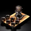 Juego de Tazas de Té para Uso Doméstico 2026 Modelo Nuevo Arcilla Púrpura Juego de Té Kung Fu Molido a Piedra Aparato Automático Perezoso para Preparar Té Tetera para Beber Té