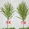 Buquê de Galhos de Pinheiro de Natal Pe Borracha Macia Folha de Agulha de Pinheiro Acessórios de Decoração Plantas Verdes Artificiais Pinhas Simuladas Decoração de Natal