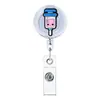 Porta-Crachá Retrátil de Silicone Macio Temático de Órgãos Criativos Desenho Animado Equipe Médica Puxador com Fivela Clip de Crachá