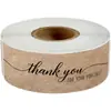Venda Direta da Fábrica Papel de Carta Imitação de Papel Kraft Retangular Adesivos de Selagem para Presente de Agradecimento Decoração de Floricultura Etiquetas Adesivas