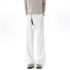 Pantalones Casuales para Hombre 2026 Estilo Coreano de Moda Color Sólido Ligeramente Picante Caída Juvenil Versátiles
